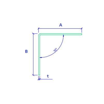 Profil w kształcie litery Г do fasad wentylowanych